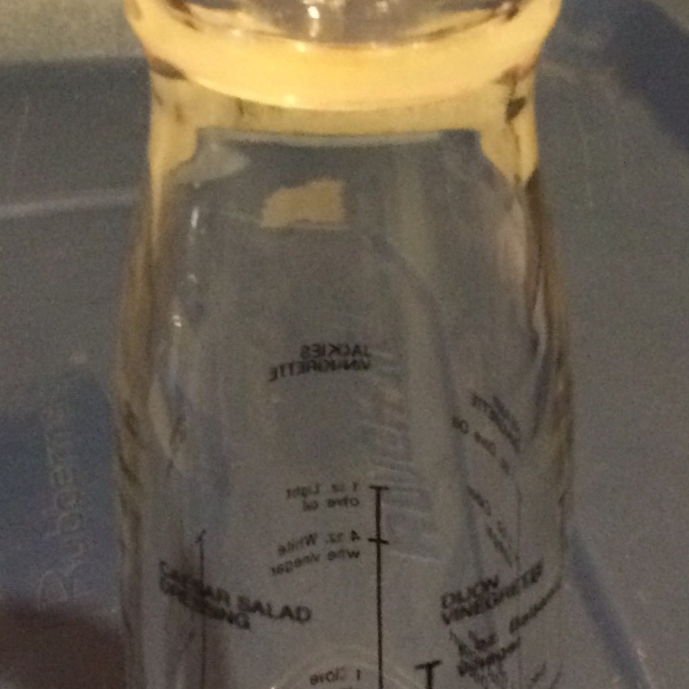 Salad Dressing Container Clear Acrylic Kitchen Gadget Recipes Measuring Cup